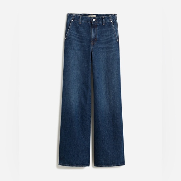 Madewell Wide Sweep Denim Trousers - Picture 10 of 10